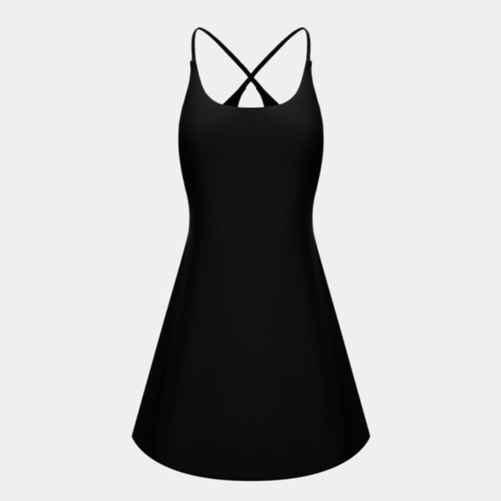 Halara Everyday Cloudful Black Dress Size Small